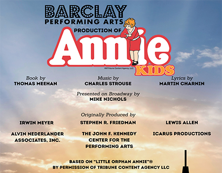 Barclay Performing Arts Presents: Annie Kids @ Boca Black Box