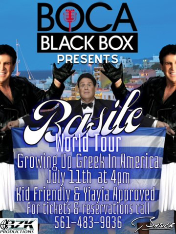 Growing Up Greek in America: The Vendouza Palooza World Tour with Comedian BASILE @ Boca Black Box